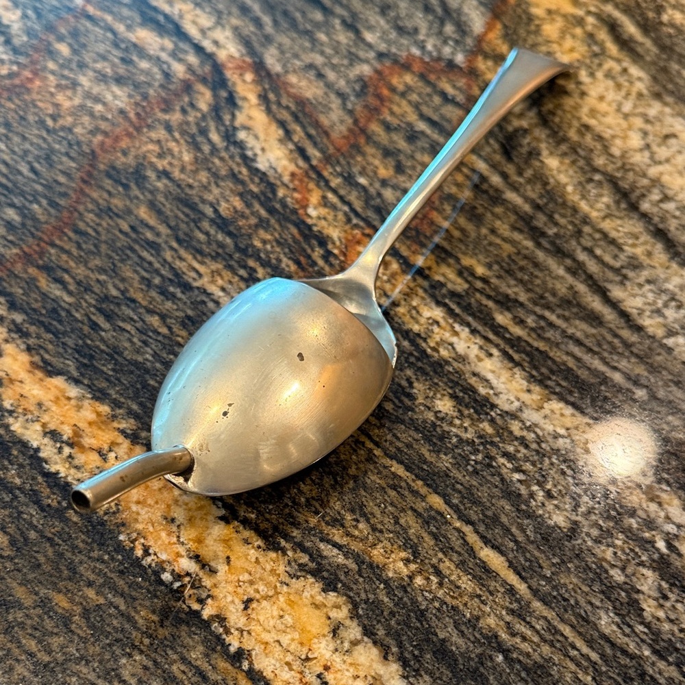 Vintage Funnel Spoon Nickel Silvet